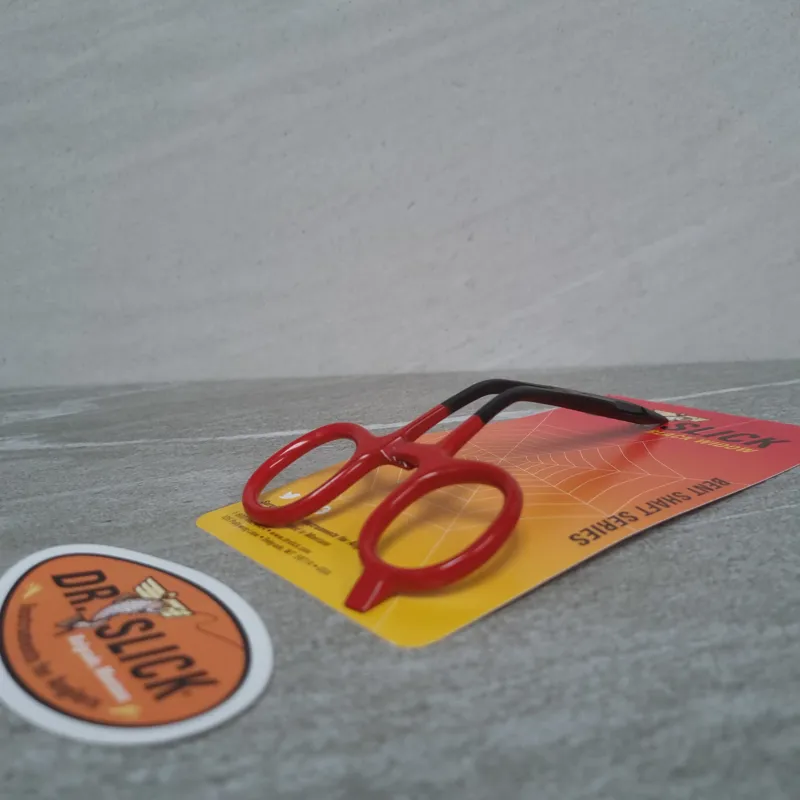 Dr.Slick BLACK WIDOW BENT SHAFT SCISSORS CLAMPS with Straight Blades-8